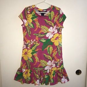 3/$15💥 Ralph Lauren Hawaiian Floral Dress